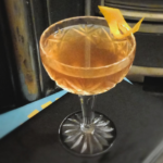 El Presidente Cocktail served in a cocktail glass